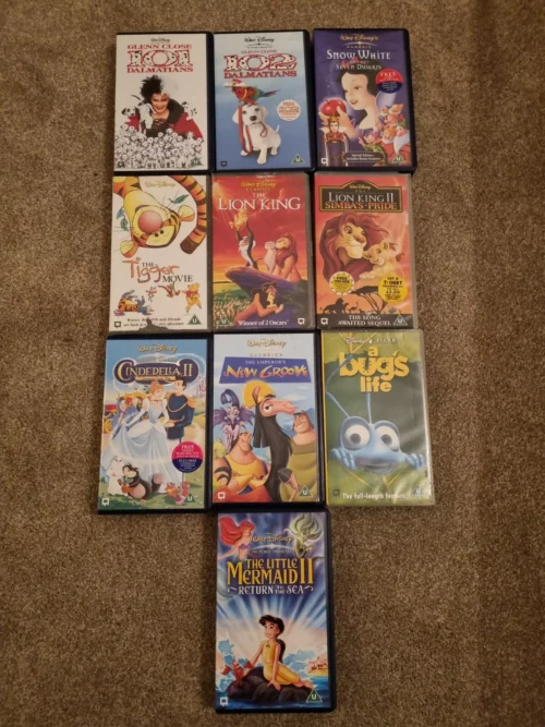 10 Walt Disney Official VHS Job Lot Bundle Kids - VHS Tapes Children
