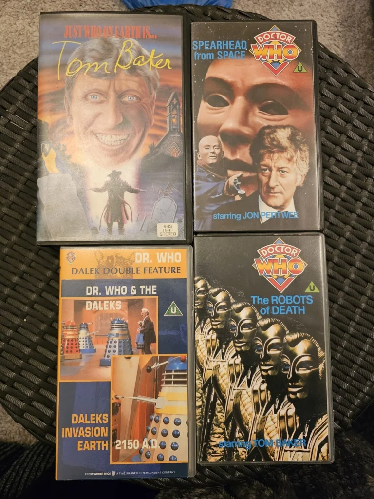 4 x Dr Who VHS | Robots Of Death | Spearhead From Space | Bundle Job Lot