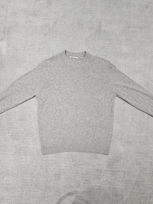 Zara Mens Jumper 67% wool | Large | Grey | Upcycled | Used