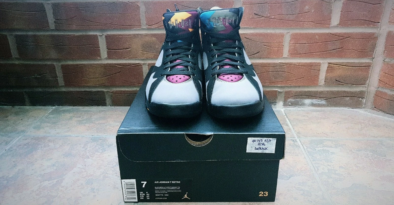 Nike Air Jordan 7 Retro BORDEAUX | UK6 (2015) | Rare Deadstock | 304775-034 - Image 2