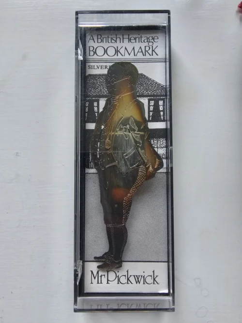 British Heritage MR. PICKWICK | Silverplated Bookmark 4.5" | New