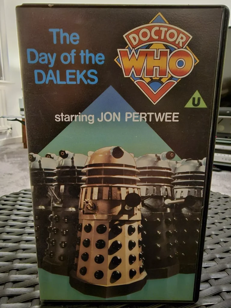 VERY RARE 1986 Dr Who The Day Of The Daleks | UK VHS Video PAL | Blue Label