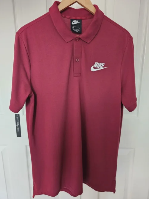 Nike NSW POLO MATCHUP | Mens | Maroon Red | Medium | Collar | BNWT