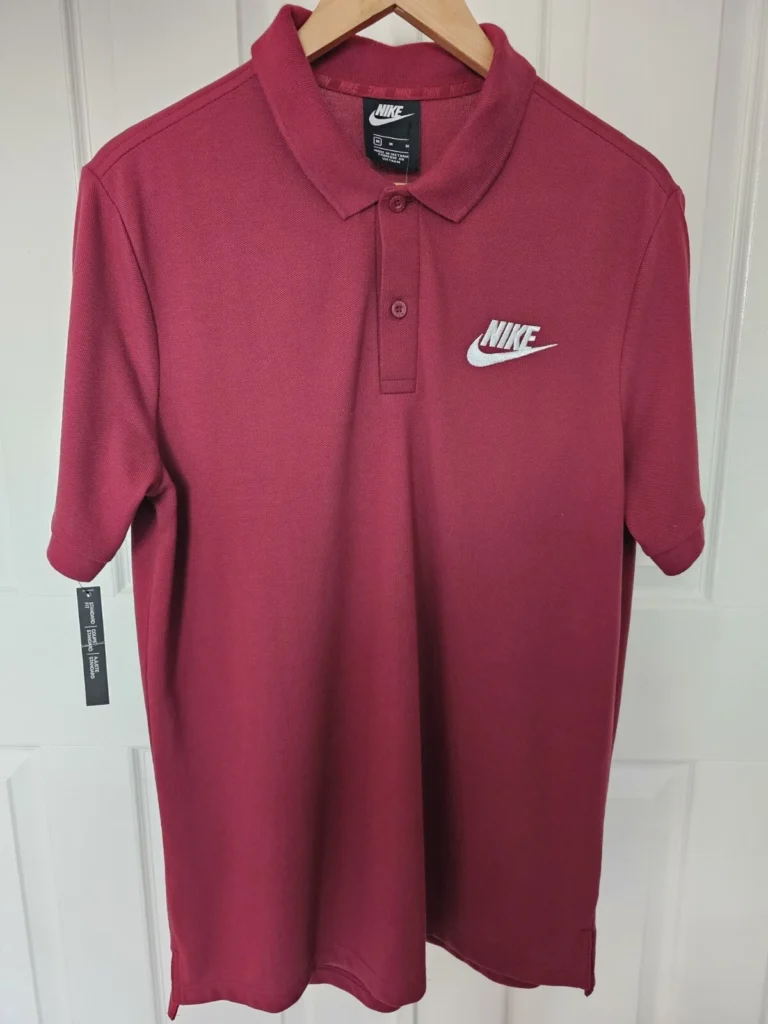 Nike NSW POLO MATCHUP | Mens | Maroon Red | Medium | Collar | BNWT