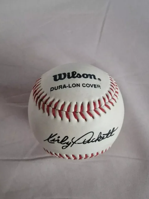 Wilson Baseball Ball Official League A1172 Kirby Puckett Digitally Signed Ball