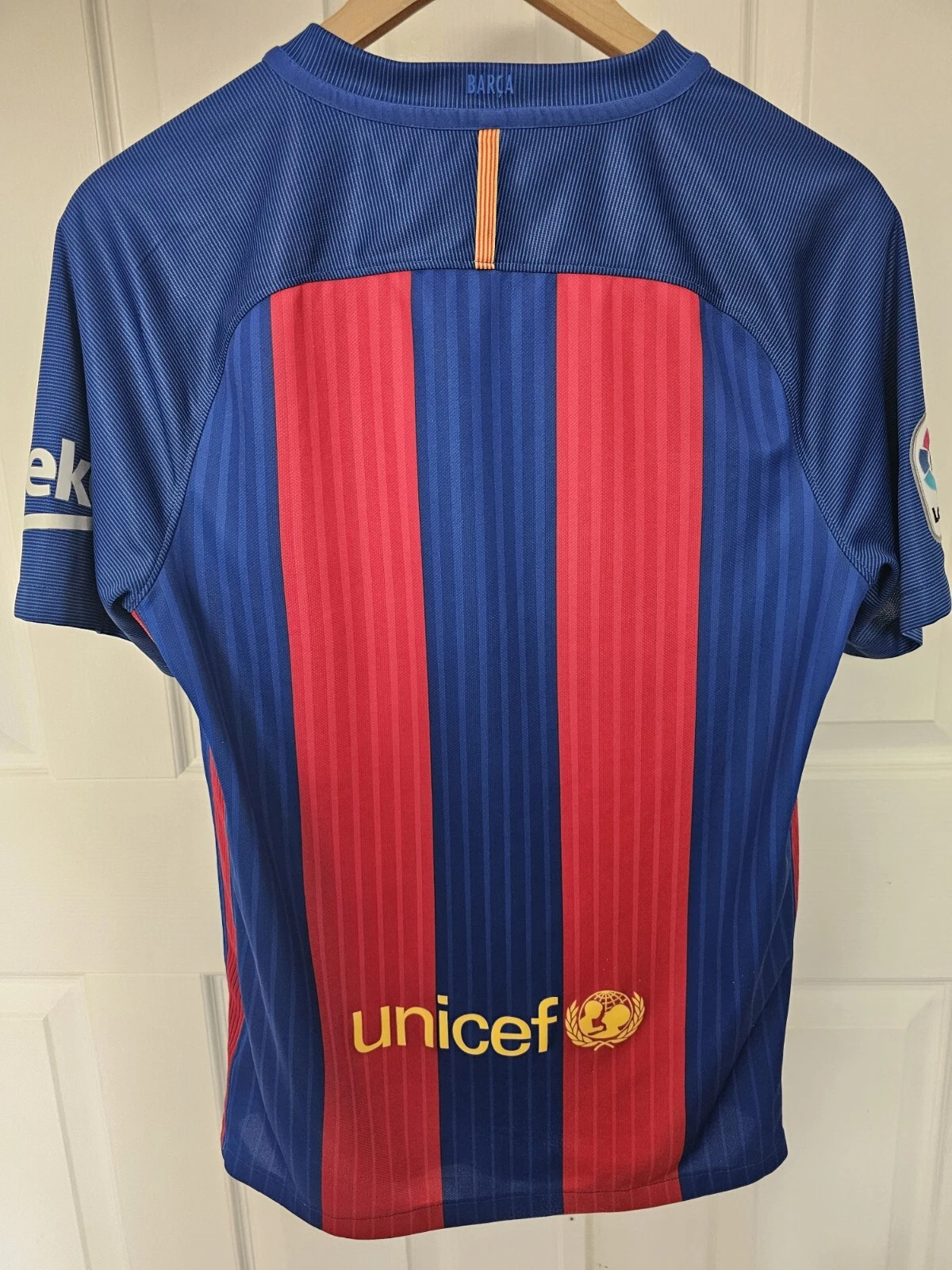Barcelona FC Nike 2016/17 Jersey | Small | Short Sleeve | Dri Fit | UNICEF | CFS - Image 3