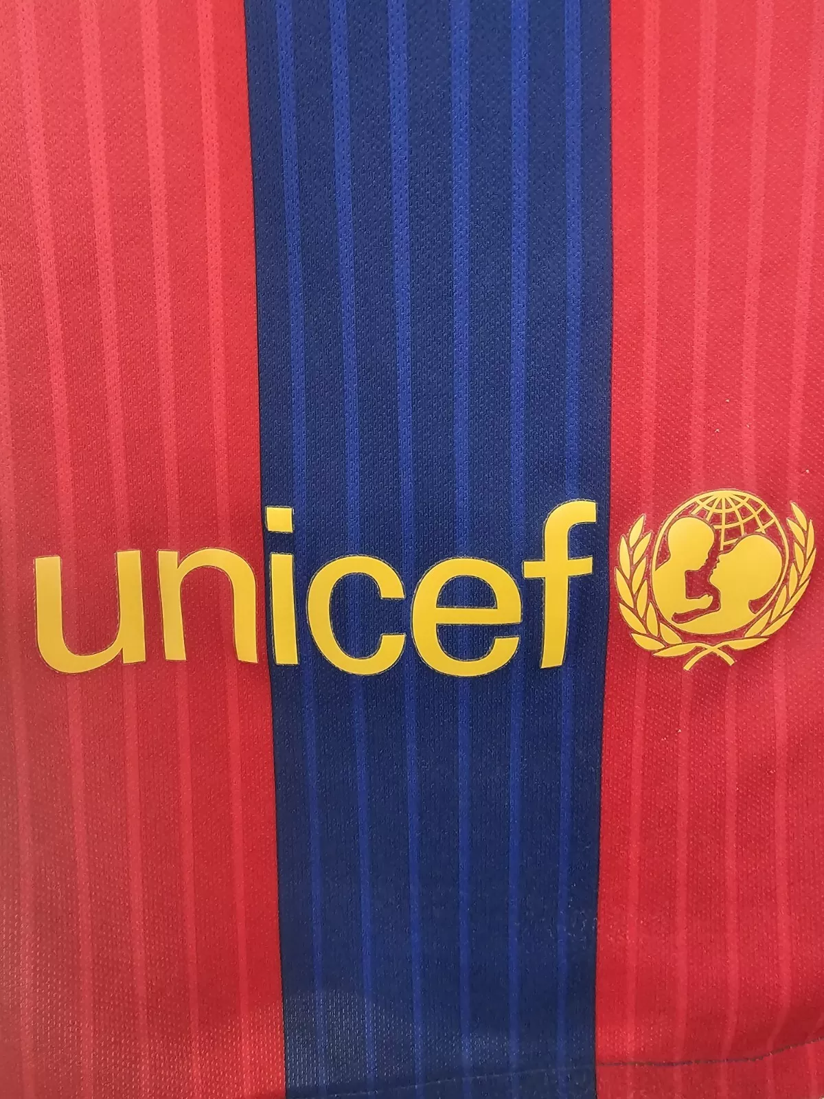 Barcelona FC Nike 2016/17 Jersey | Small | Short Sleeve | Dri Fit | UNICEF | CFS - Image 5