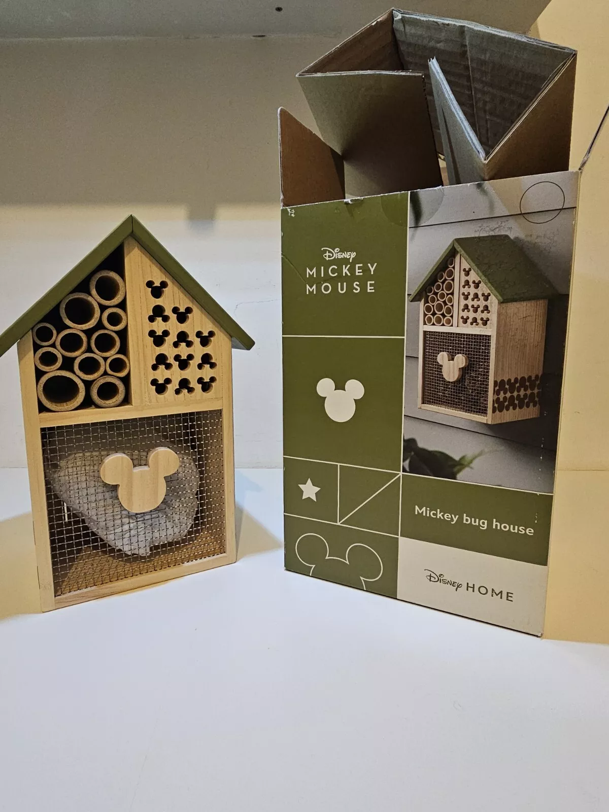 Wooden Bug House Hotel | Mickey Mouse | Shelter for Small Garden Friends | New - Image 4