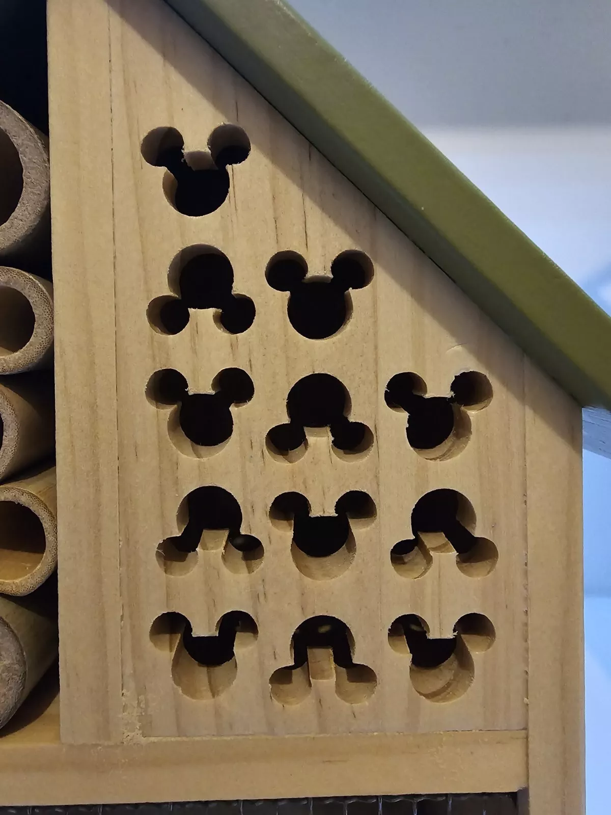 Wooden Bug House Hotel | Mickey Mouse | Shelter for Small Garden Friends | New - Image 6