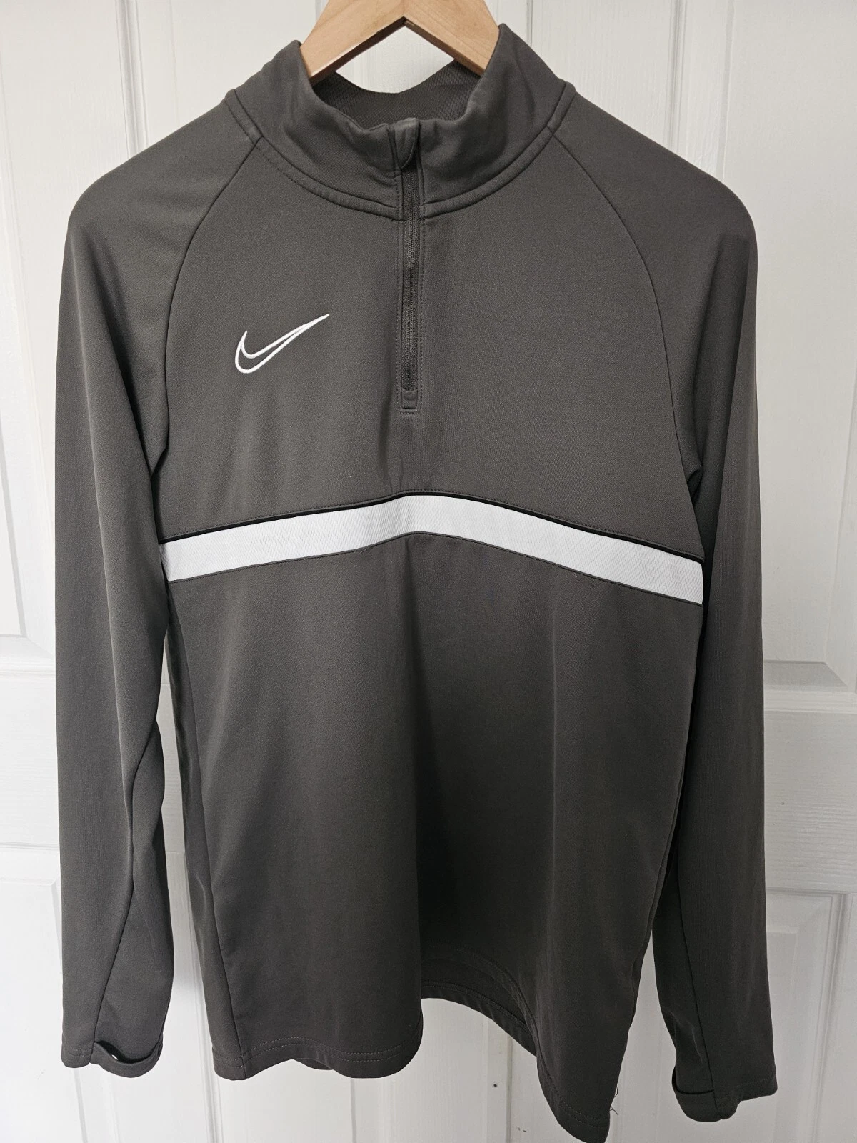 Nike Football Drill Top | Mens | Small | 1/4 Quarter Zip | Olive Green | Long Sl