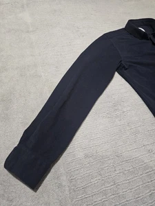 Zara Mens Slim Fit Long Sleeved Shirt | Button Down Collar | Navy Blue | Excelle - Image 16