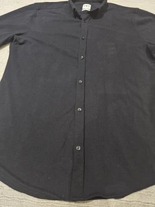 Zara Mens Slim Fit Long Sleeved Shirt | Button Down Collar | Navy Blue | Excelle - Image 19