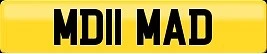 Private Cherished number plate - MD11 MAD Mohmad, Mohamad, Muhmad - Muslim Plate